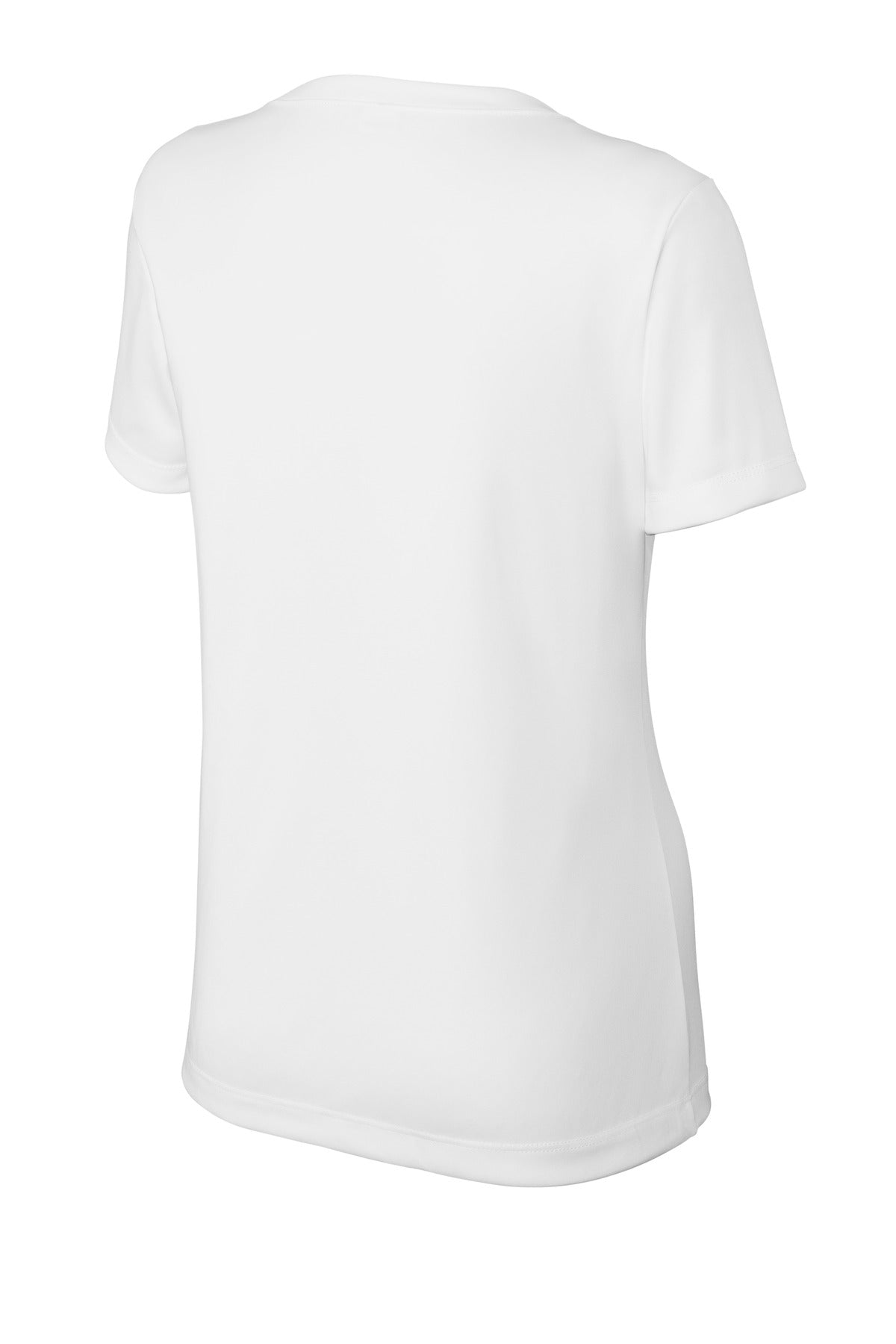 Sport-Tek Women's PosiCharge Competitor V-Neck Tee LST353 - White - Back (flat)