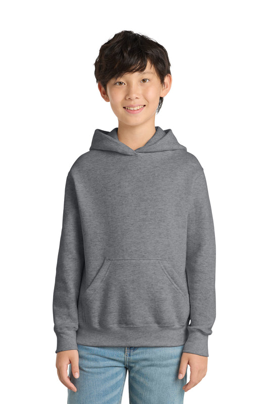 Port & Co  53;  Youth Core Fleece Pullover Hooded Sweatshirt.  PC90YH
