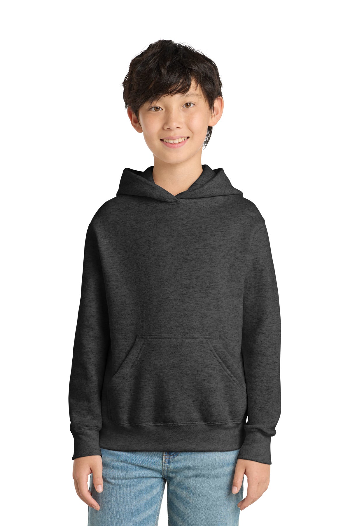 Port & Co  53;  Youth Core Fleece Pullover Hooded Sweatshirt.  PC90YH