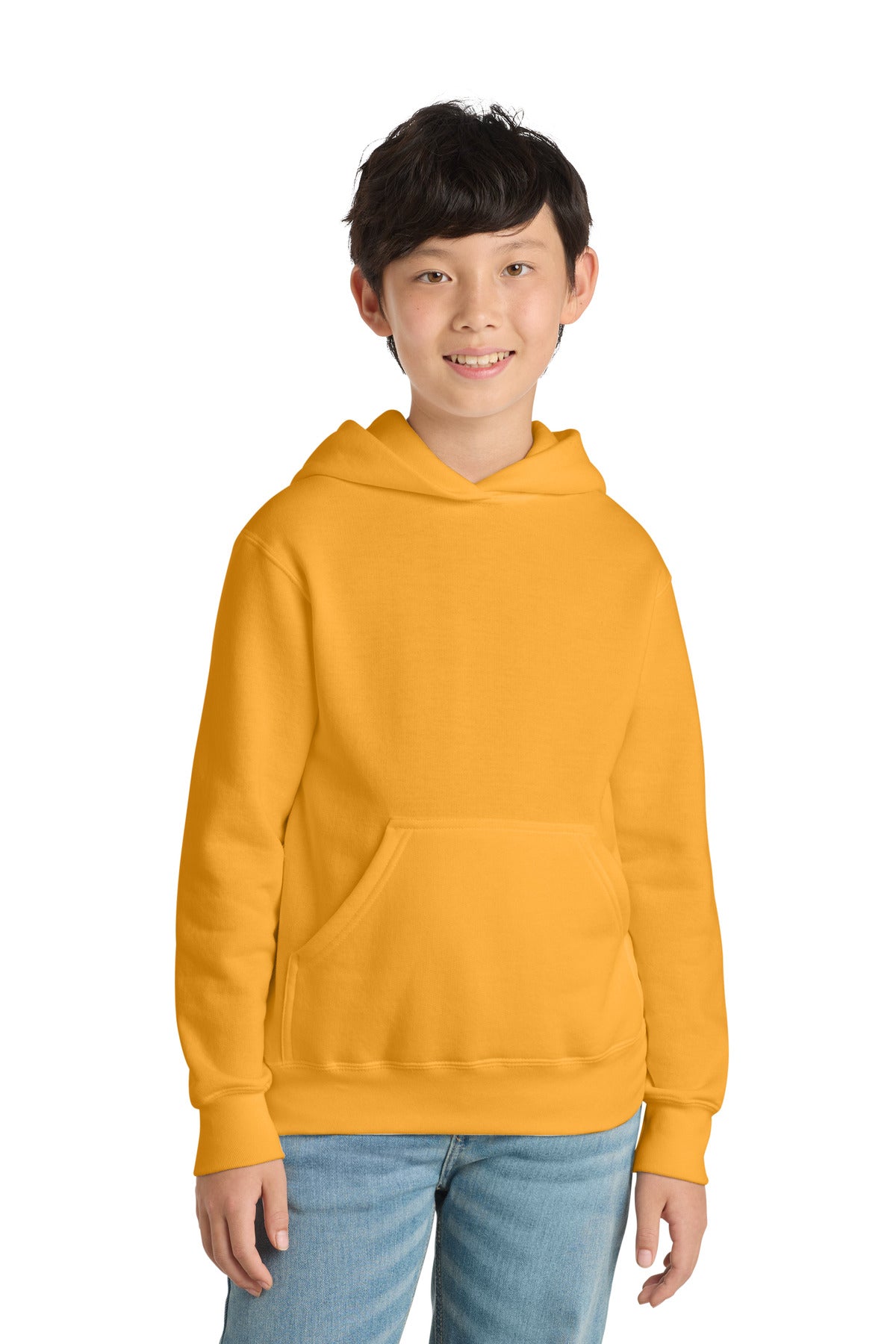 Port & Co  53;  Youth Core Fleece Pullover Hooded Sweatshirt.  PC90YH