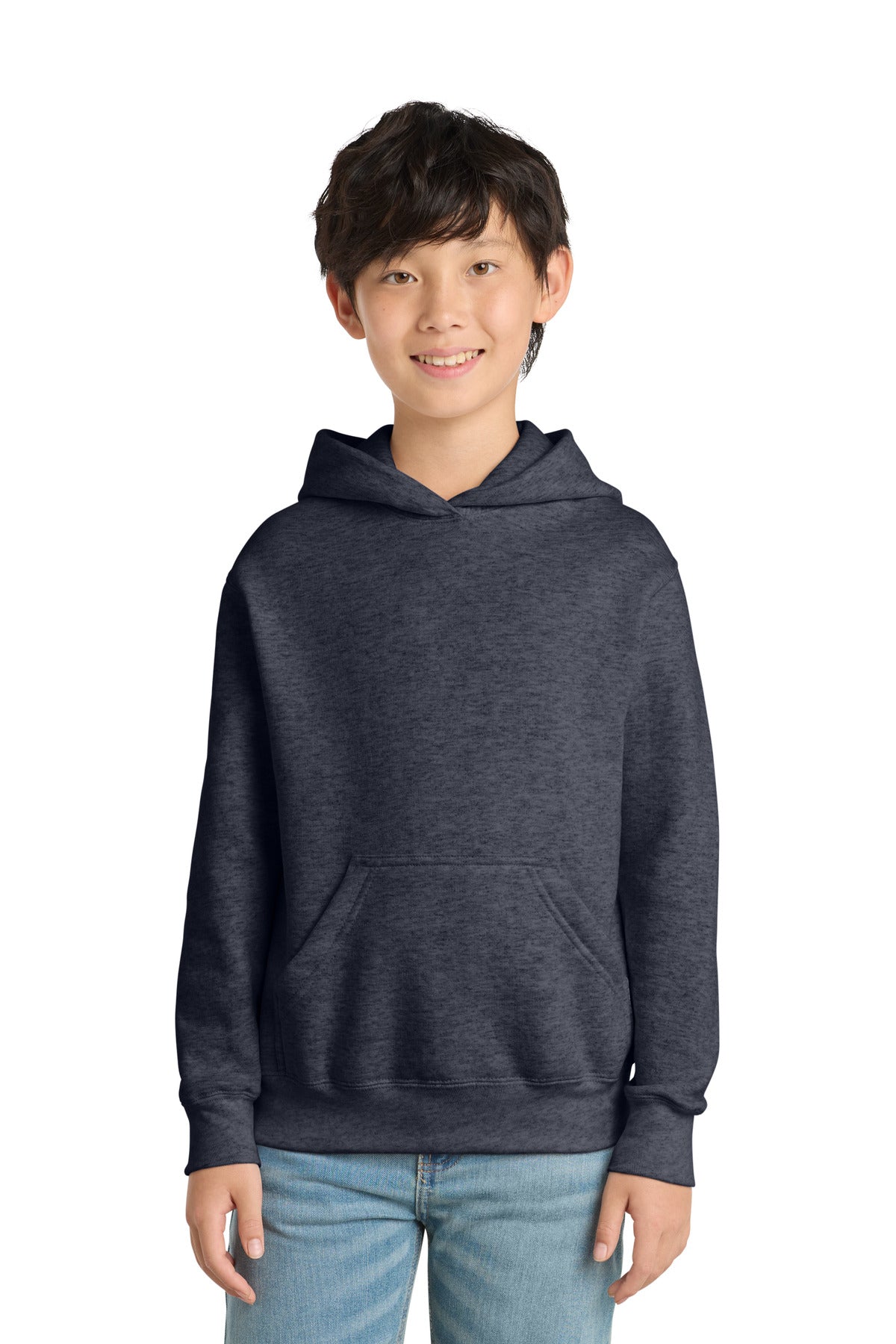 Port & Co  53;  Youth Core Fleece Pullover Hooded Sweatshirt.  PC90YH
