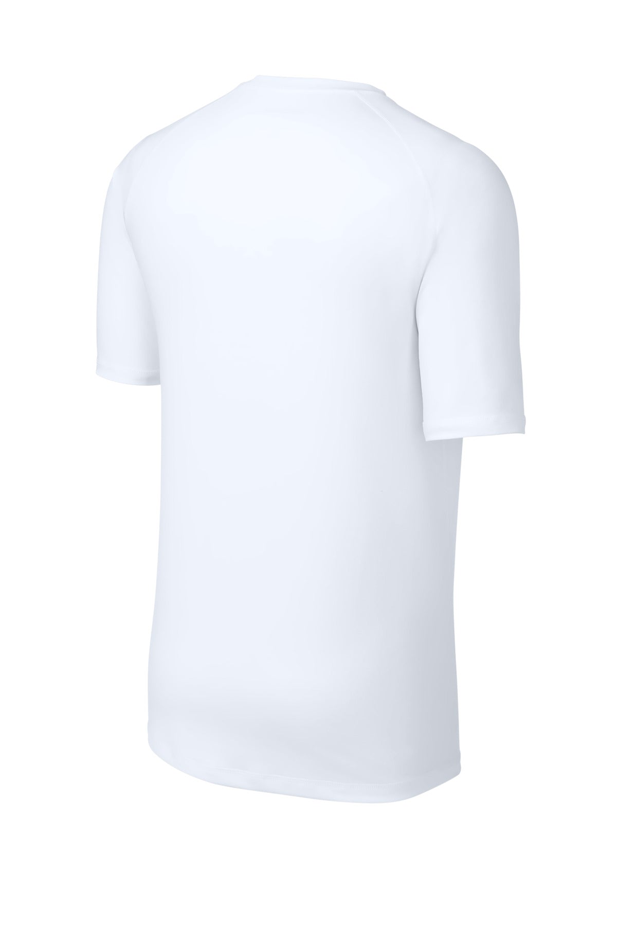 Sport-Tek PosiCharge Compression 1/2-Sleeve Tee ST120 - White - Back (flat)