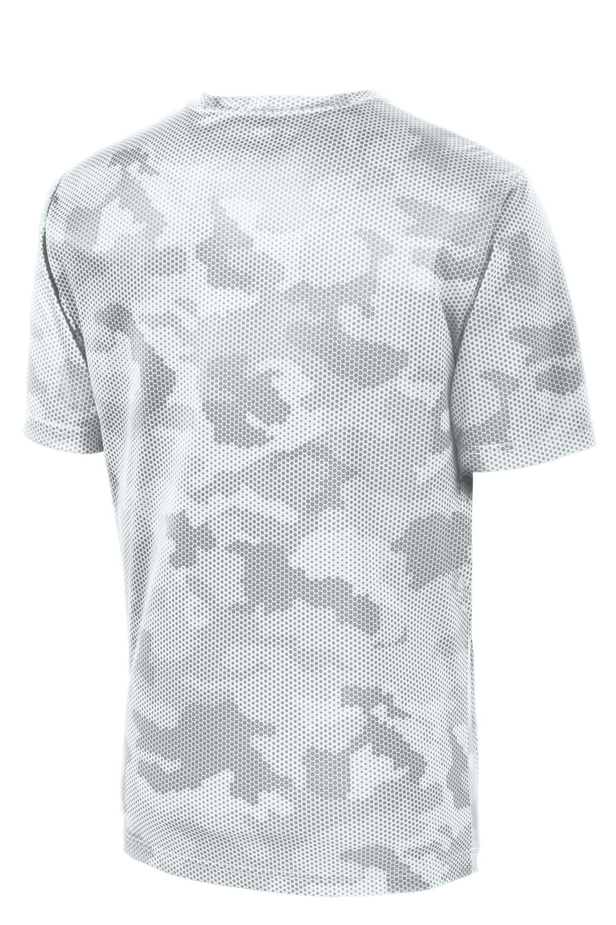 Sport-Tek CamoHex Tee ST370 - White - Back (flat)