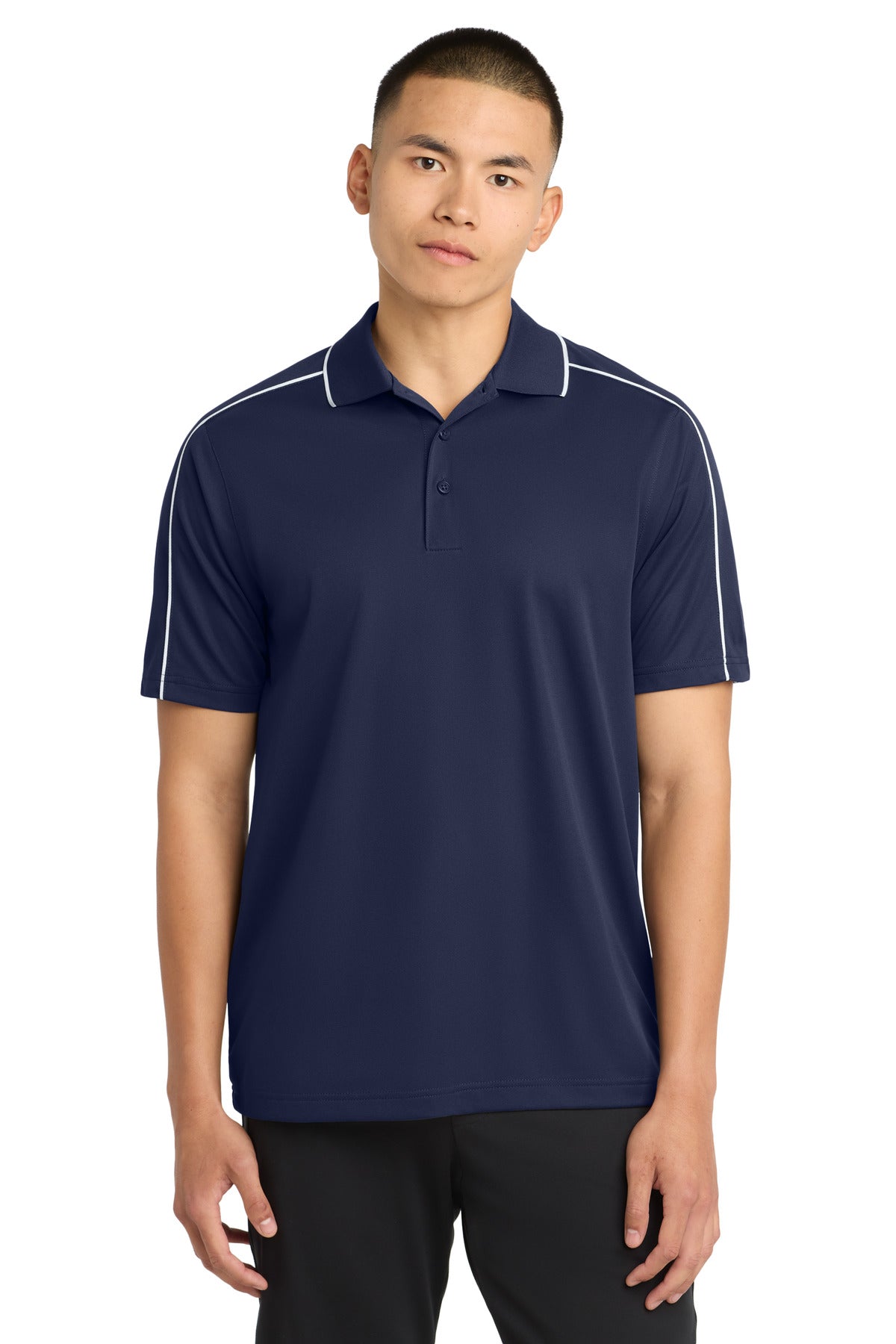 Sport-Tek ®  Micropique Sport-Wick ®  Piped Polo. ST653