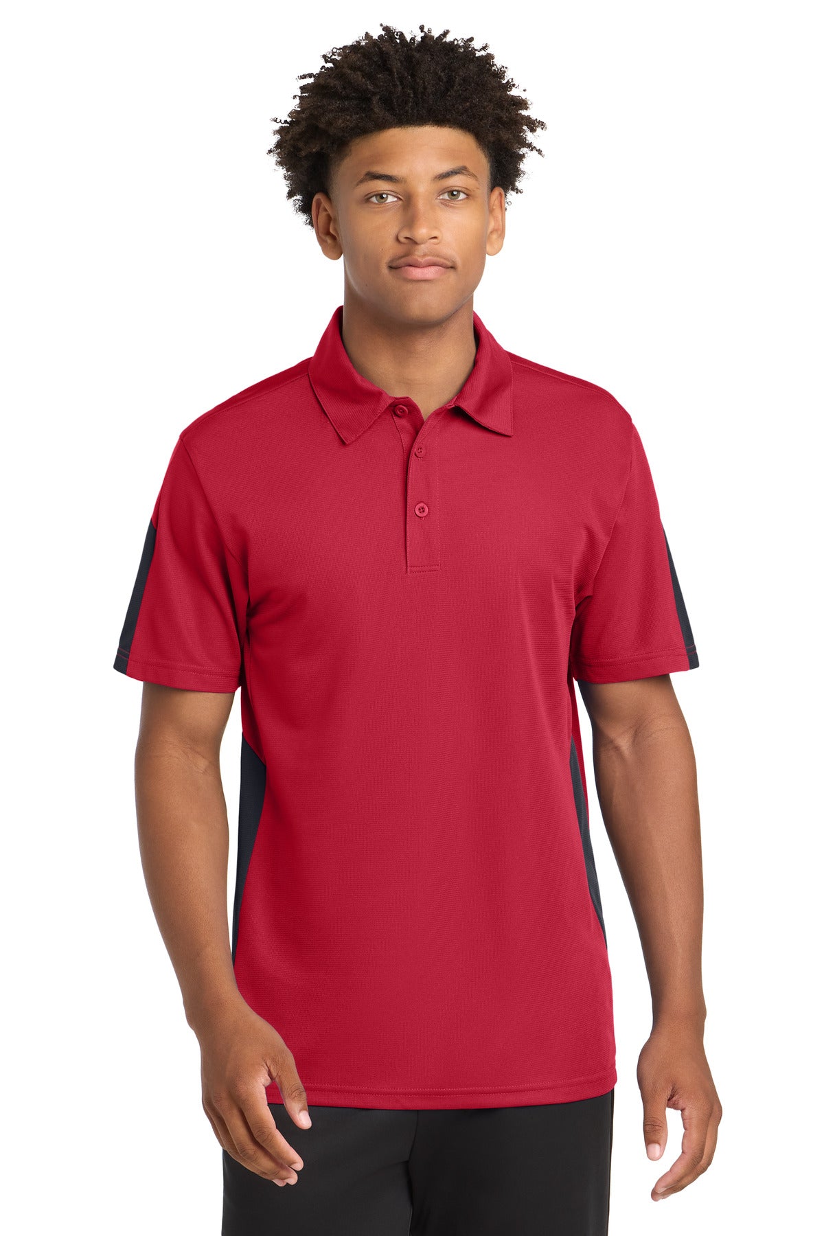 Sport-Tek ®  PosiCharge ®  Active Textured Colorblock Polo. ST695