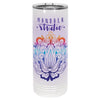 22oz Skinny Polar Camel Skinny Vacuum Insulated Sublimatable Tumbler