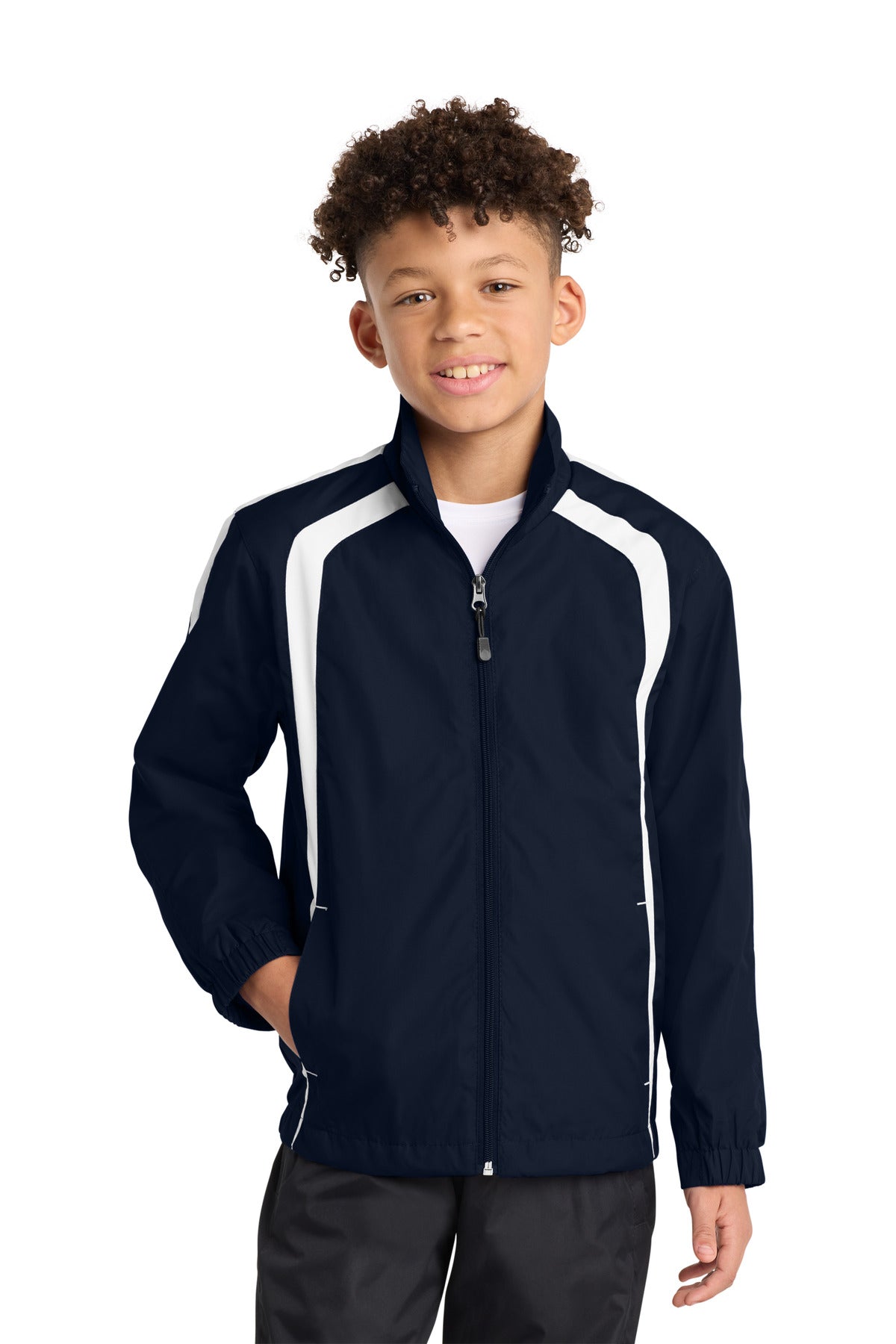 Sport-Tek ®  Youth Colorblock Raglan Jacket. YST60
