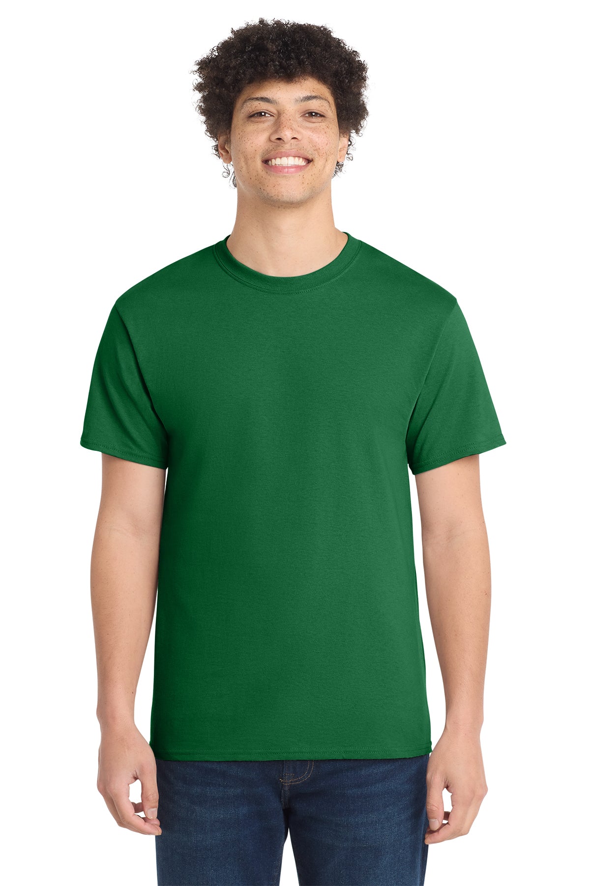Port & Company PC54 Core Cotton Tee, Athletic Kelly, Model front