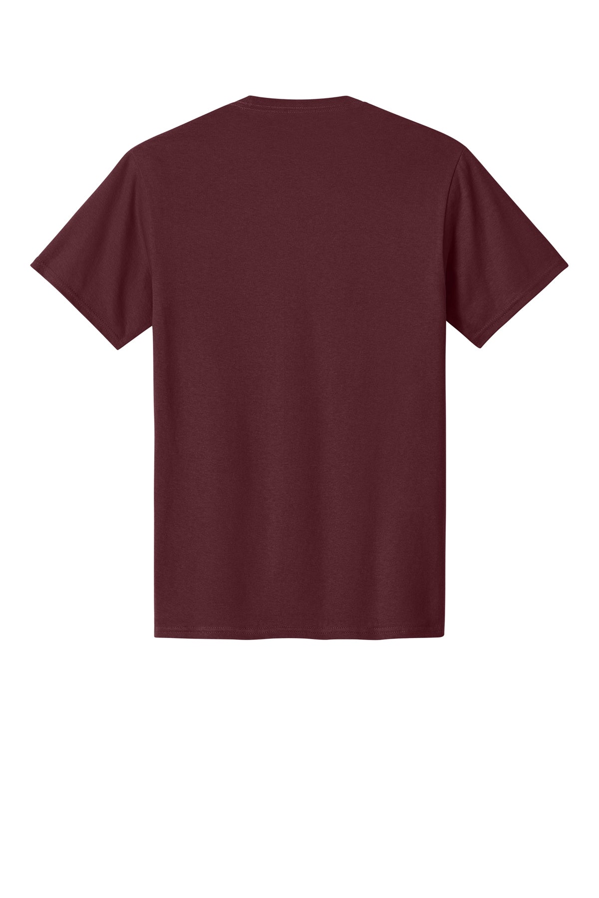 Port & Company PC54 Core Cotton Tee, Athletic Maroon, Flat back