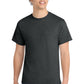Port & Company PC54 Core Cotton Tee, Black Heather, Model front