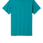 Port & Company PC54 Core Cotton Tee, Bright Aqua, Flat front