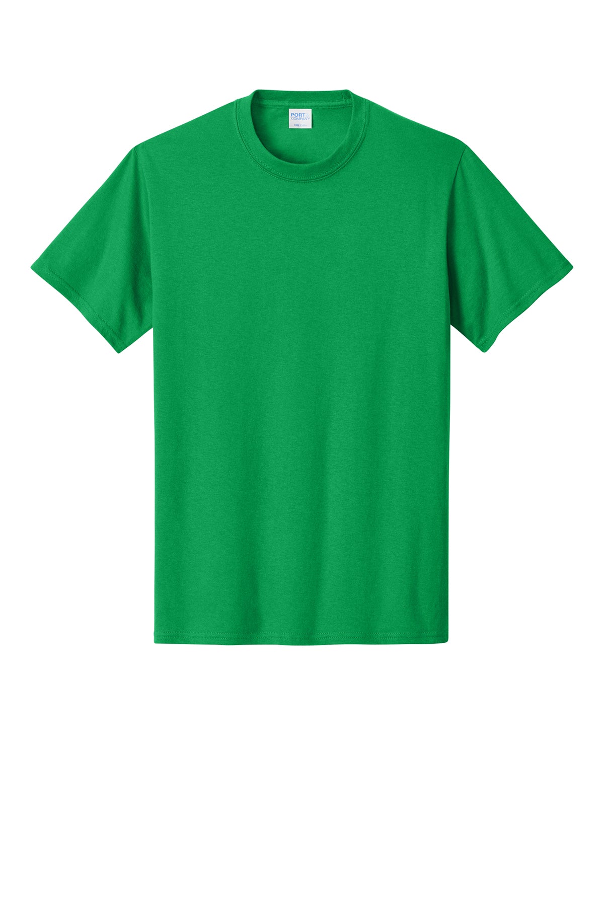 Port & Company PC54 Core Cotton Tee, Clover Green, Flat front