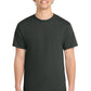 Port & Company PC54 Core Cotton Tee, Coal Grey, Model front