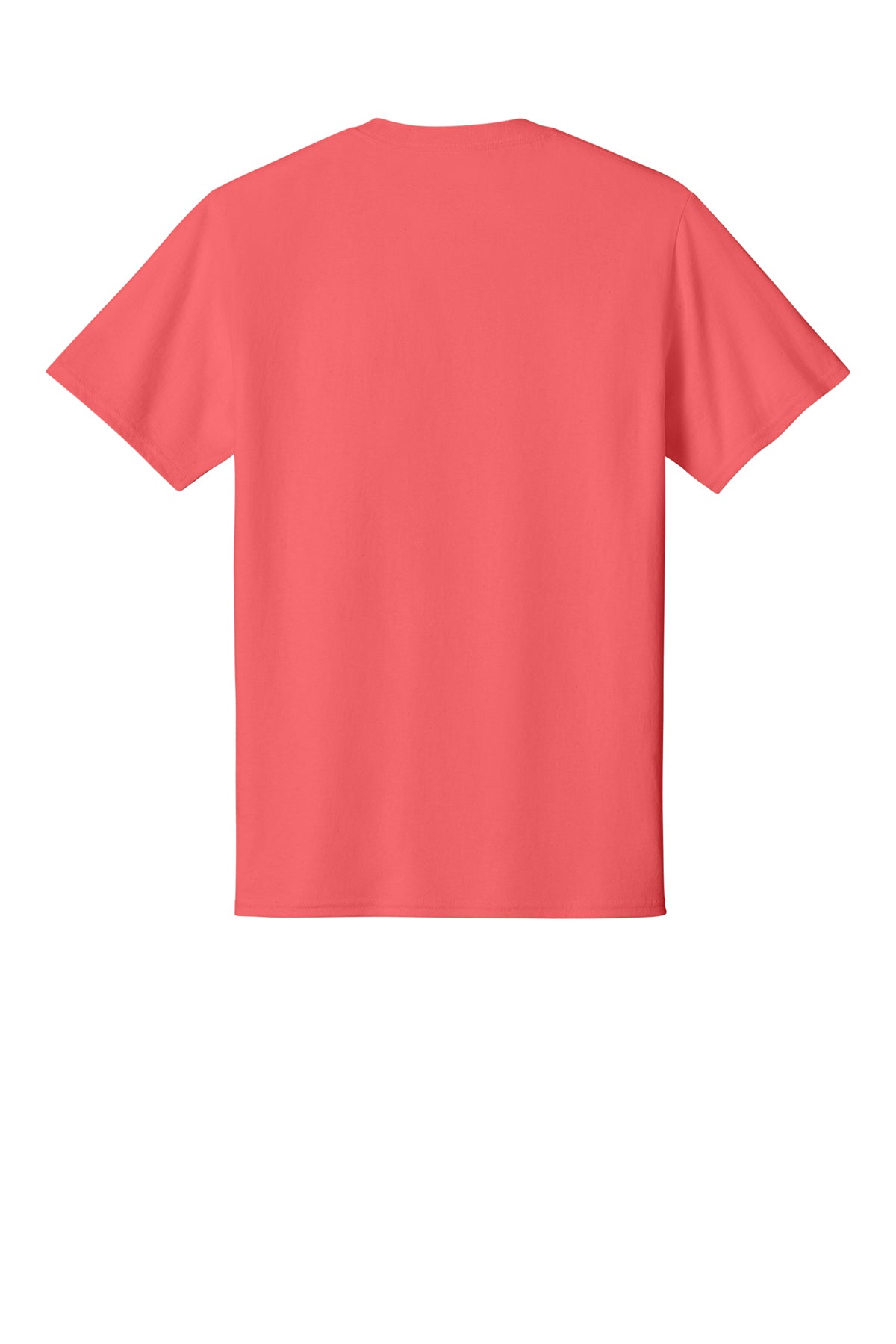 Port & Company PC54 Core Cotton Tee, Coral, Flat back