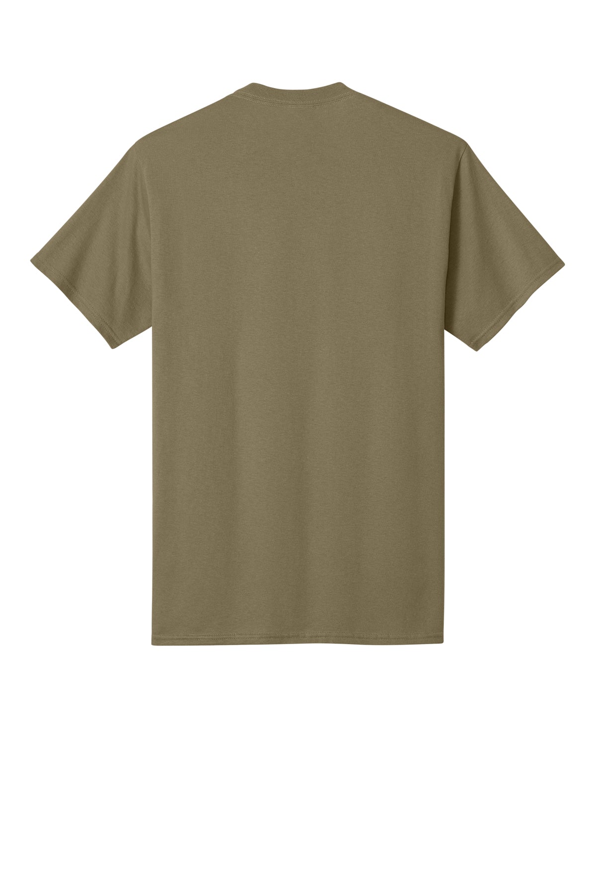 Port & Company PC54 Core Cotton Tee, Coyote Brown, Flat back