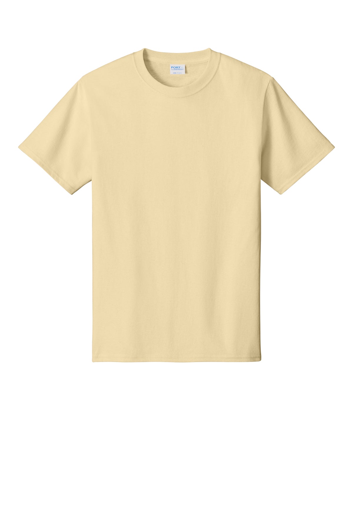 Port & Company PC54 Core Cotton Tee, Creme, Flat front