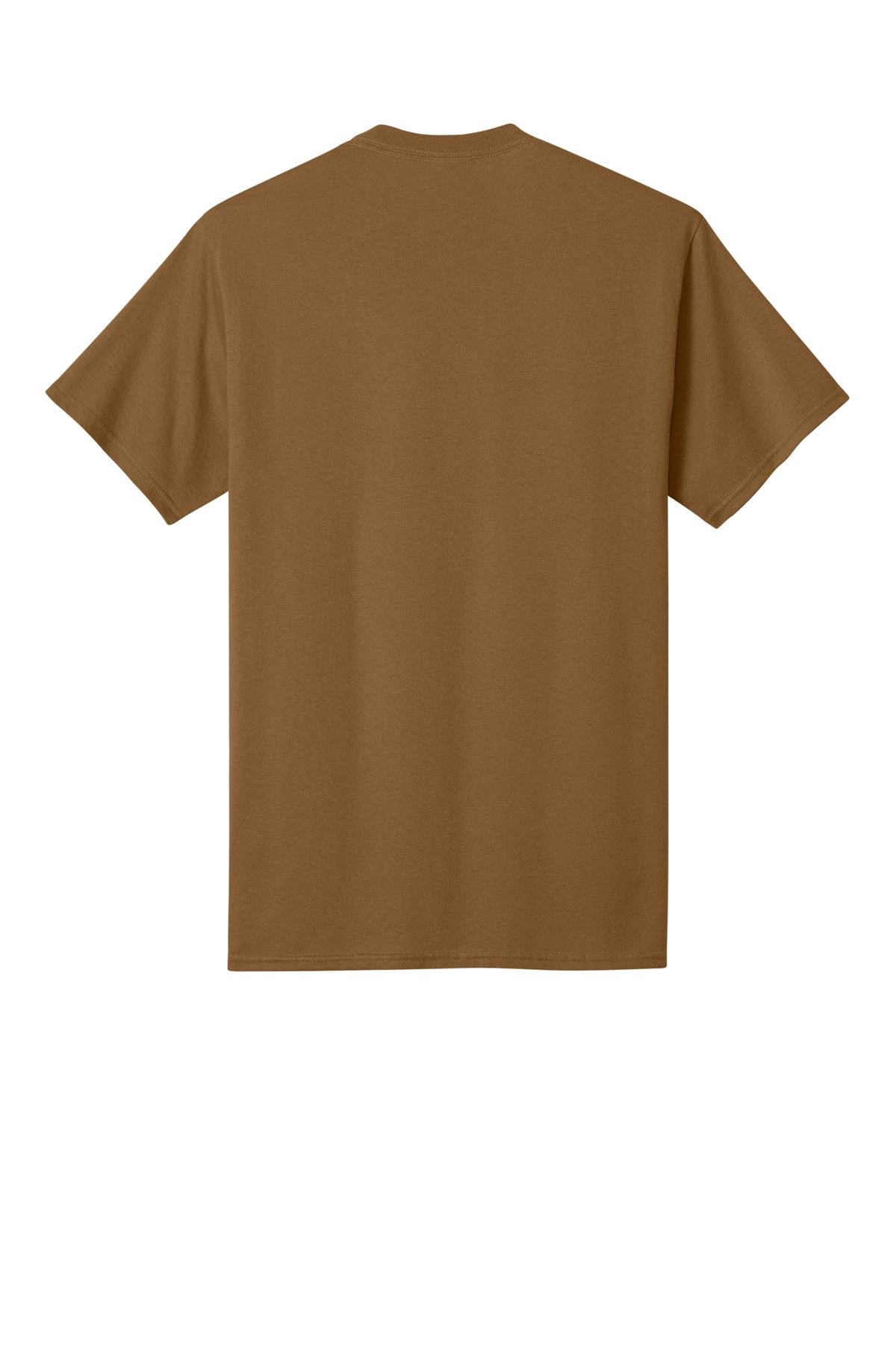 Port & Company PC54 Core Cotton Tee, Duck Brown, Flat back