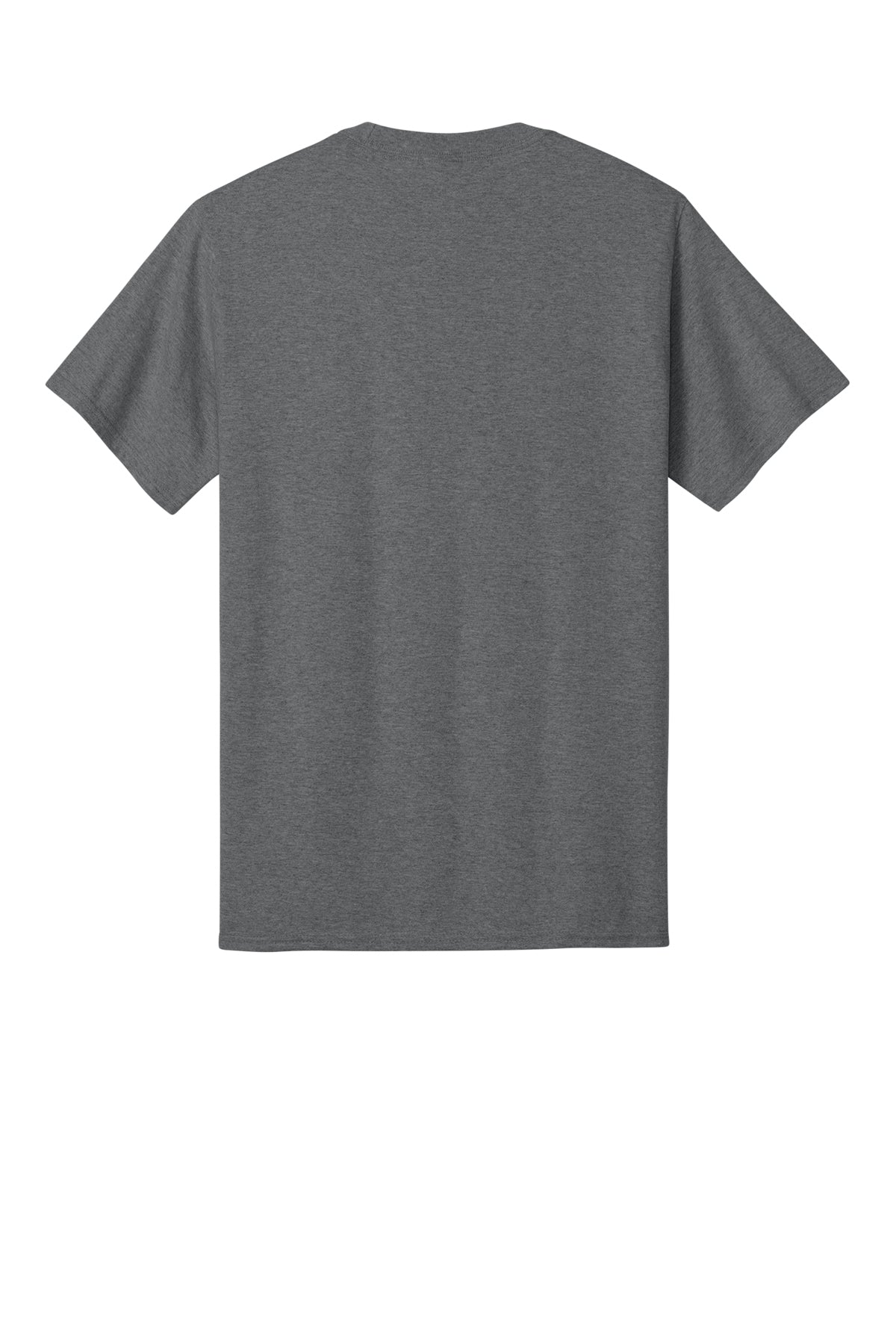 Port & Company PC54 Core Cotton Tee, Graphite Heather, Flat back