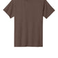 Port & Company PC54 Core Cotton Tee, Heather Dark Chocolate Brown, Flat front