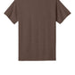 Port & Company PC54 Core Cotton Tee, Heather Dark Chocolate Brown, Flat back