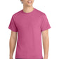 Port & Company PC54 Core Cotton Tee, Heather Sangria, Model front