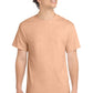 Port & Company PC54 Core Cotton Tee, Heathered Dusty Peach, Model front