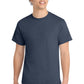 Port & Company PC54 Core Cotton Tee, Heather Navy, Model front