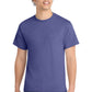 Port & Company PC54 Core Cotton Tee, Heather Purple, Model front