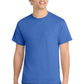 Port & Company PC54 Core Cotton Tee, Heather Royal, Model front
