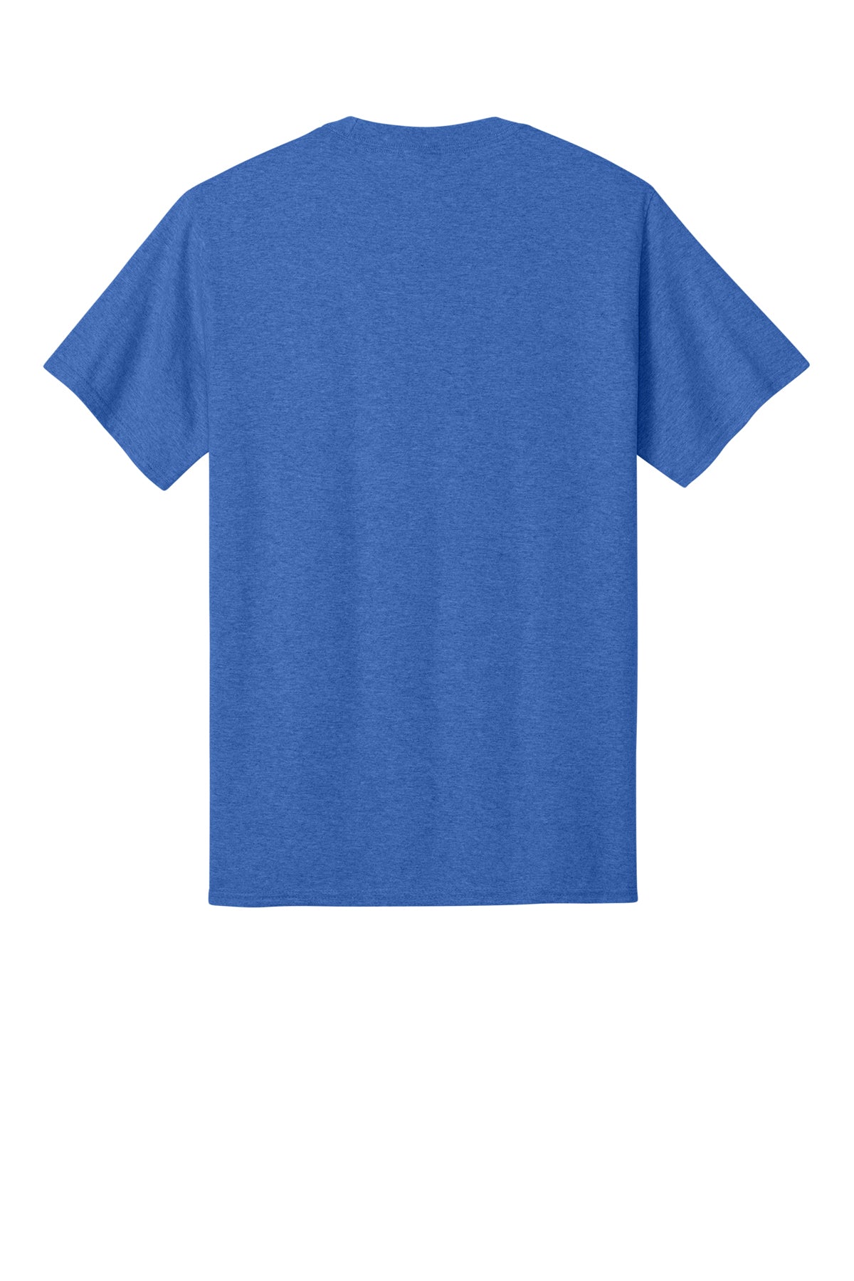 Port & Company PC54 Core Cotton Tee, Heather Royal, Flat back