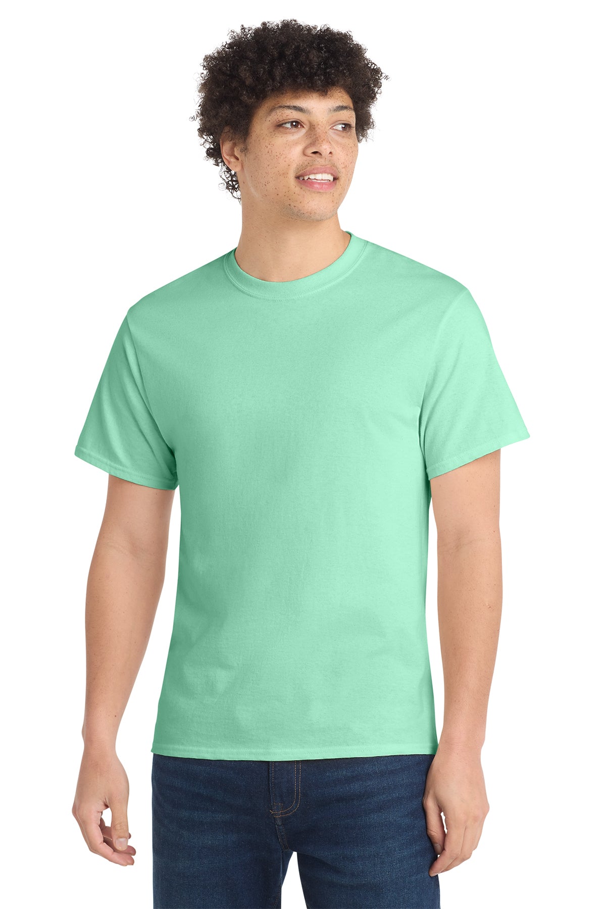 Port & Company PC54 Core Cotton Tee, Jadeite, Model front