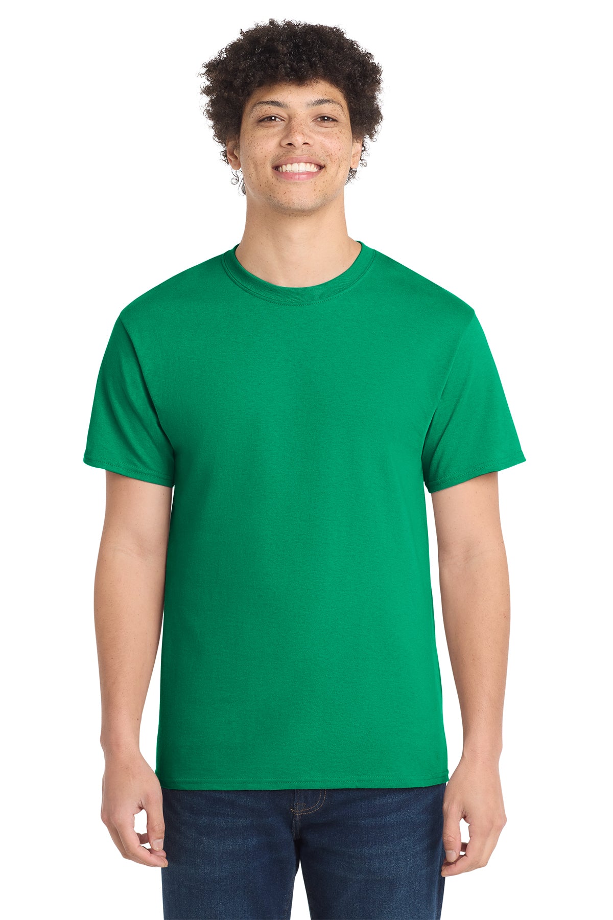 Port & Company PC54 Core Cotton Tee, Kelly, Model front