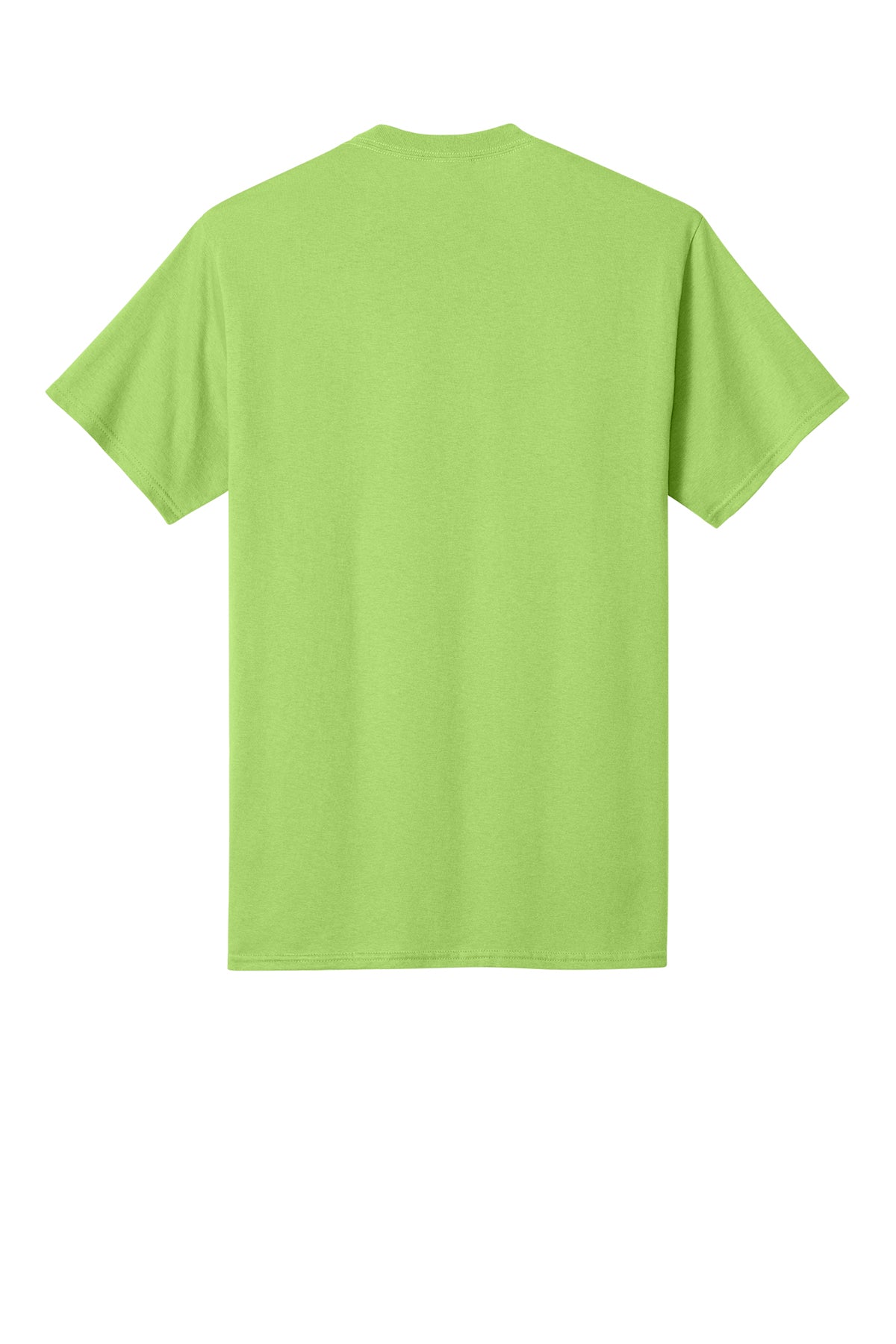 Port & Company PC54 Core Cotton Tee, Lime, Flat back