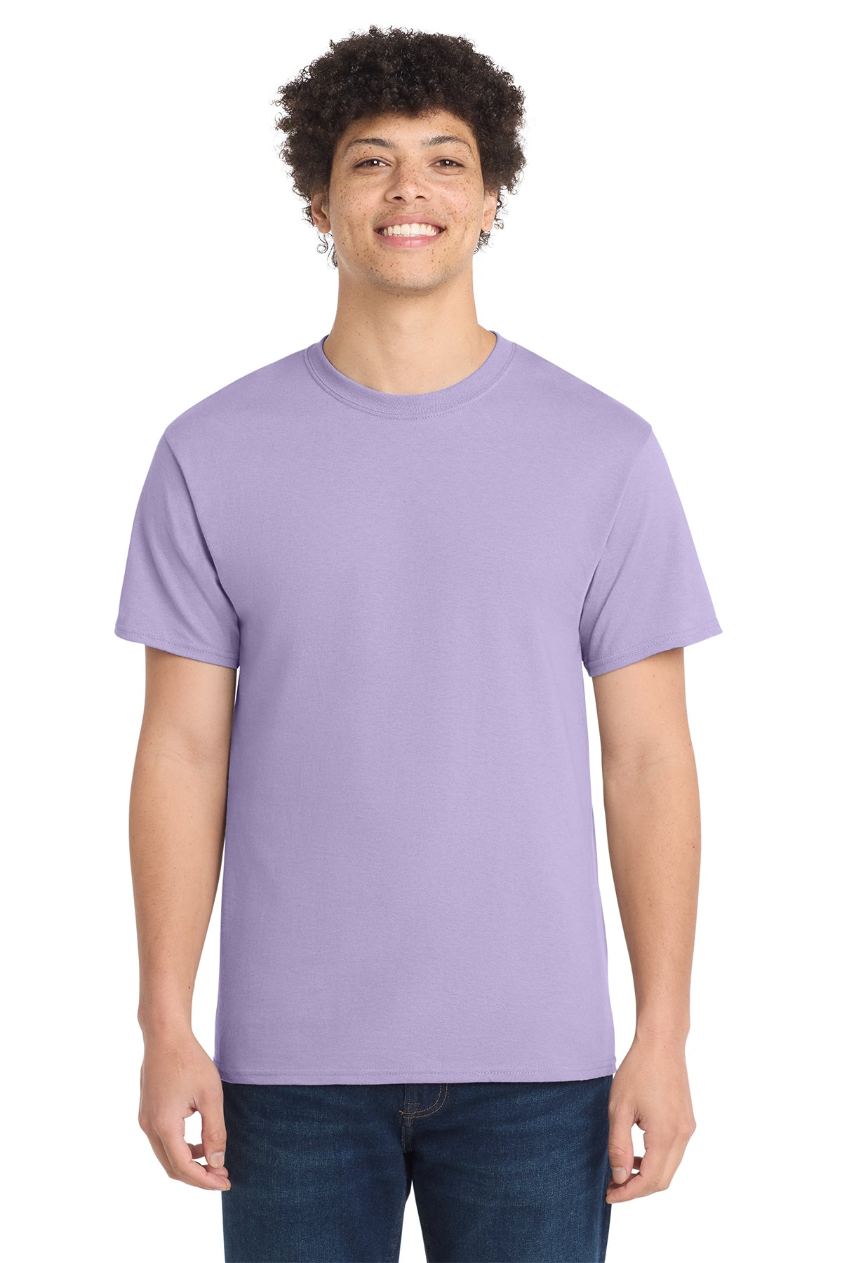 Port & Company PC54 Core Cotton Tee, Lavender, Model front