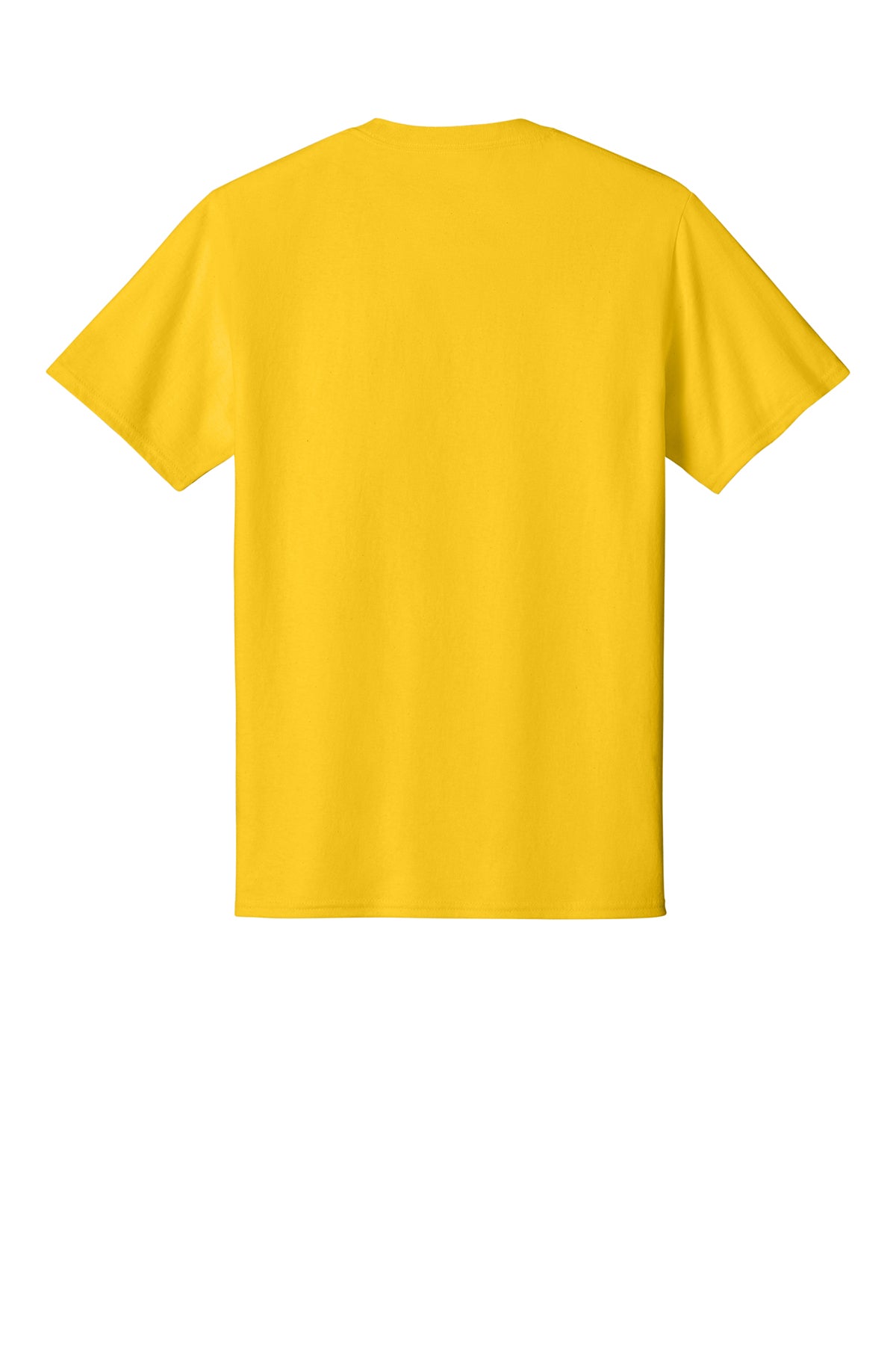 Port & Company PC54 Core Cotton Tee, Lemon Yellow, Flat back