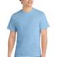 Port & Company PC54 Core Cotton Tee, Light Blue, Model front