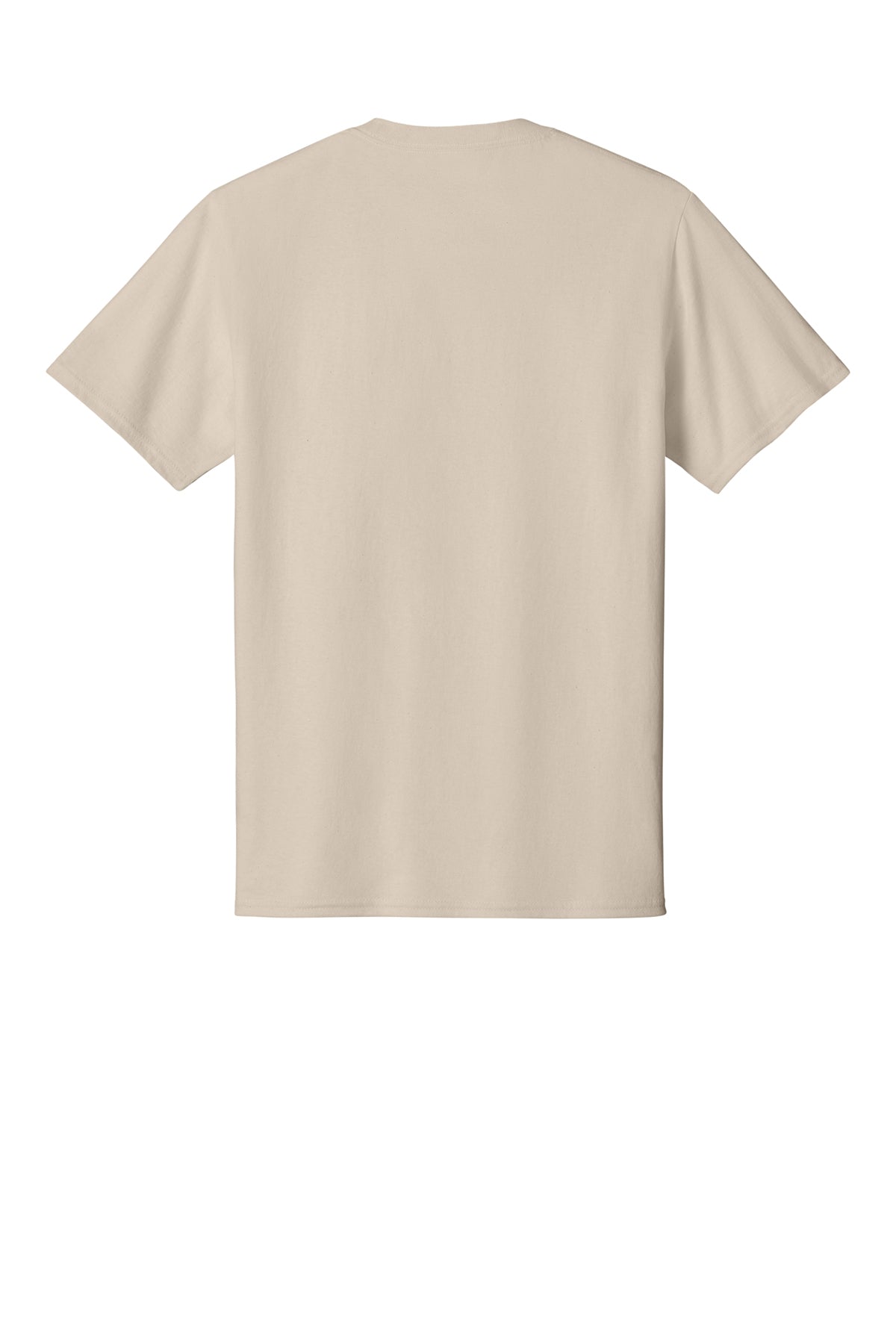 Port & Company PC54 Core Cotton Tee, Light Sand, Flat back