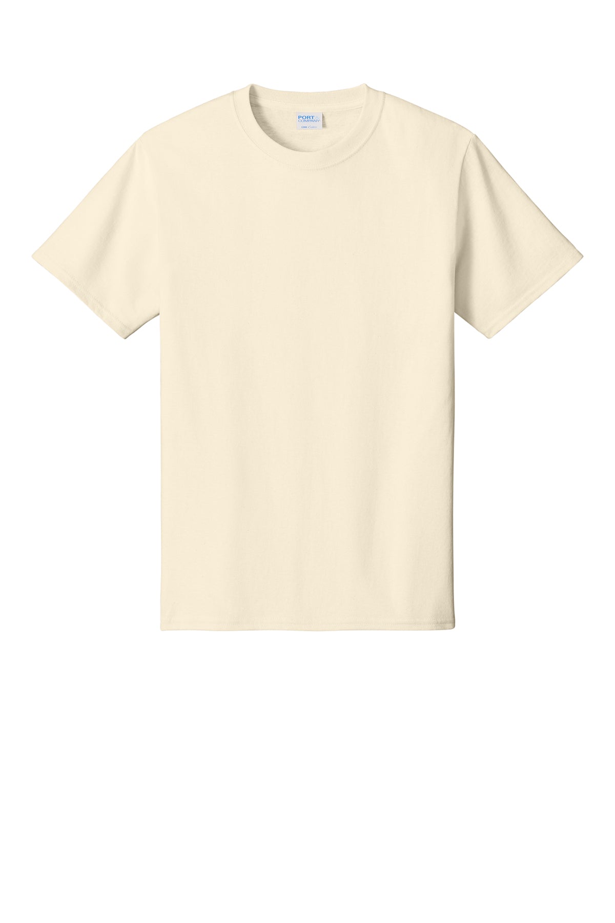 Port & Company PC54 Core Cotton Tee, Natural, Flat front