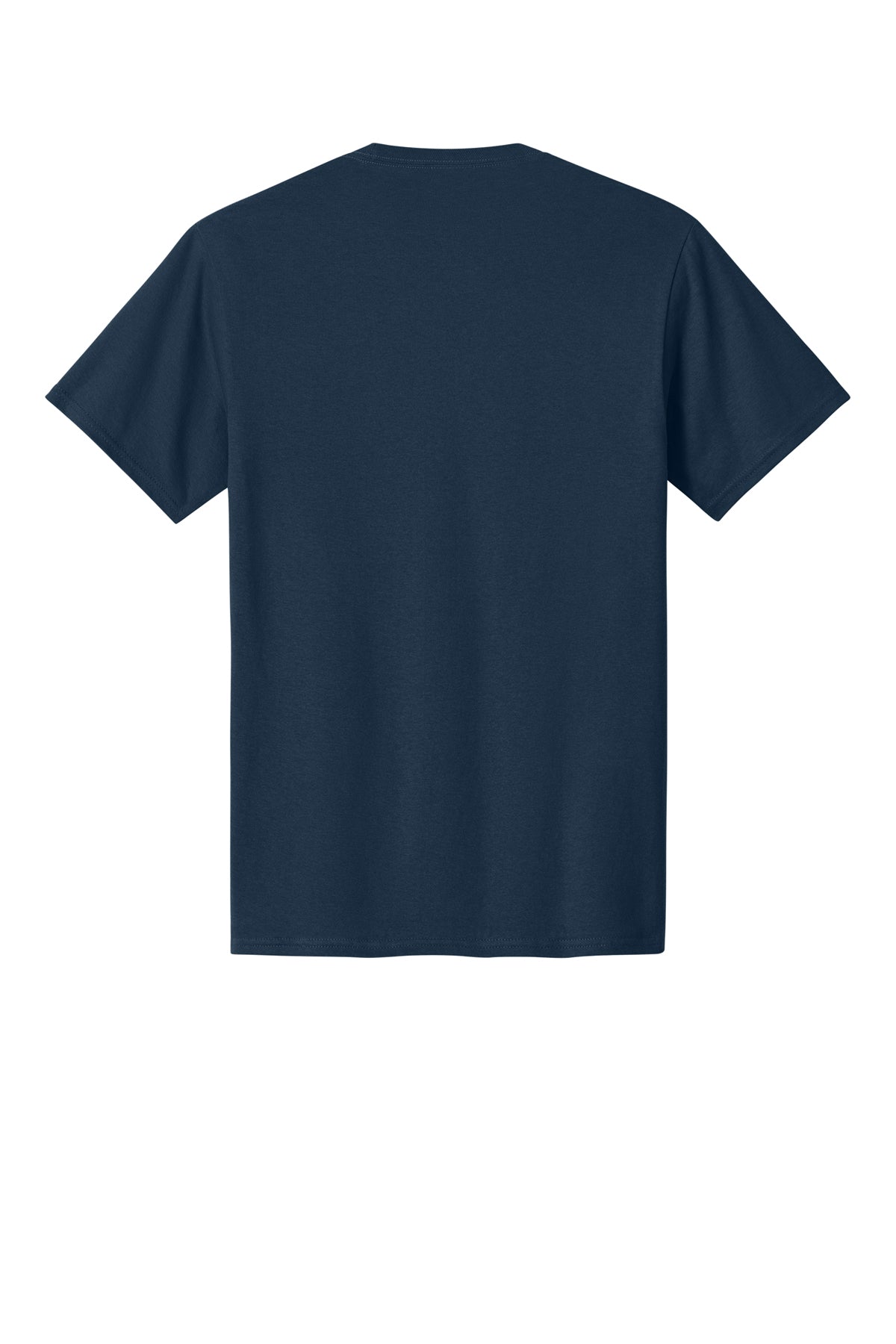 Port & Company PC54 Core Cotton Tee, Navy, Flat back