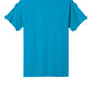Port & Company PC54 Core Cotton Tee, Neon Blue, Flat back