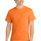 Port & Company PC54 Core Cotton Tee, Neon Orange, Model front