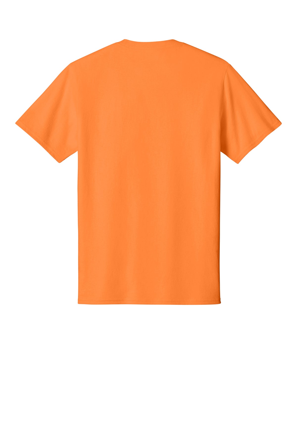 Port & Company PC54 Core Cotton Tee, Neon Orange, Flat back