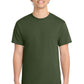 Port & Company PC54 Core Cotton Tee, Olive, Model front