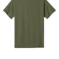 Port & Company PC54 Core Cotton Tee, Olive Drab Green Heather, Flat back