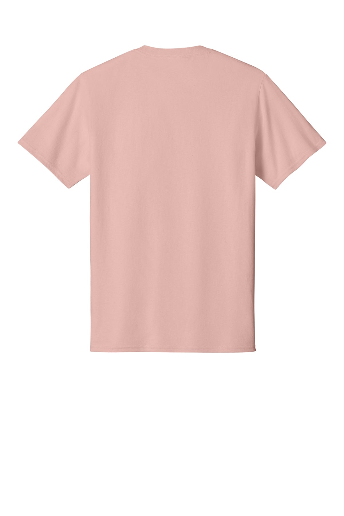 Port & Company PC54 Core Cotton Tee, Pale Blush, Flat back