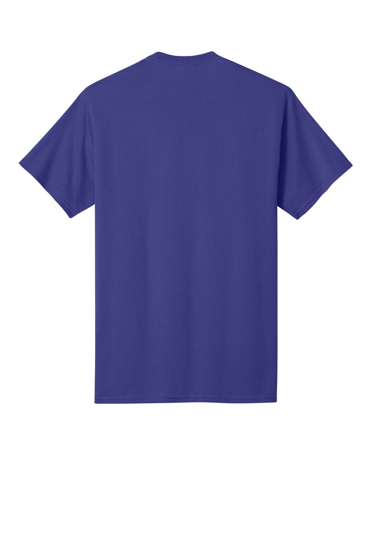 Port & Company PC54 Core Cotton Tee, Purple, Flat back