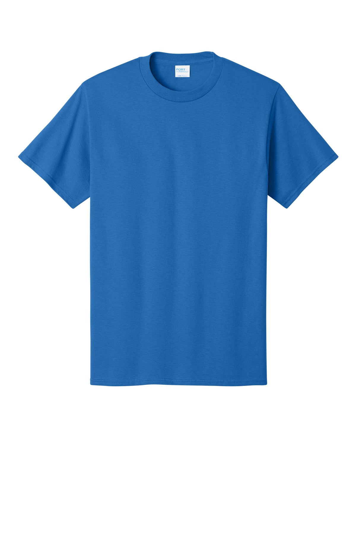 Port & Company PC54 Core Cotton Tee, Royal, Flat front