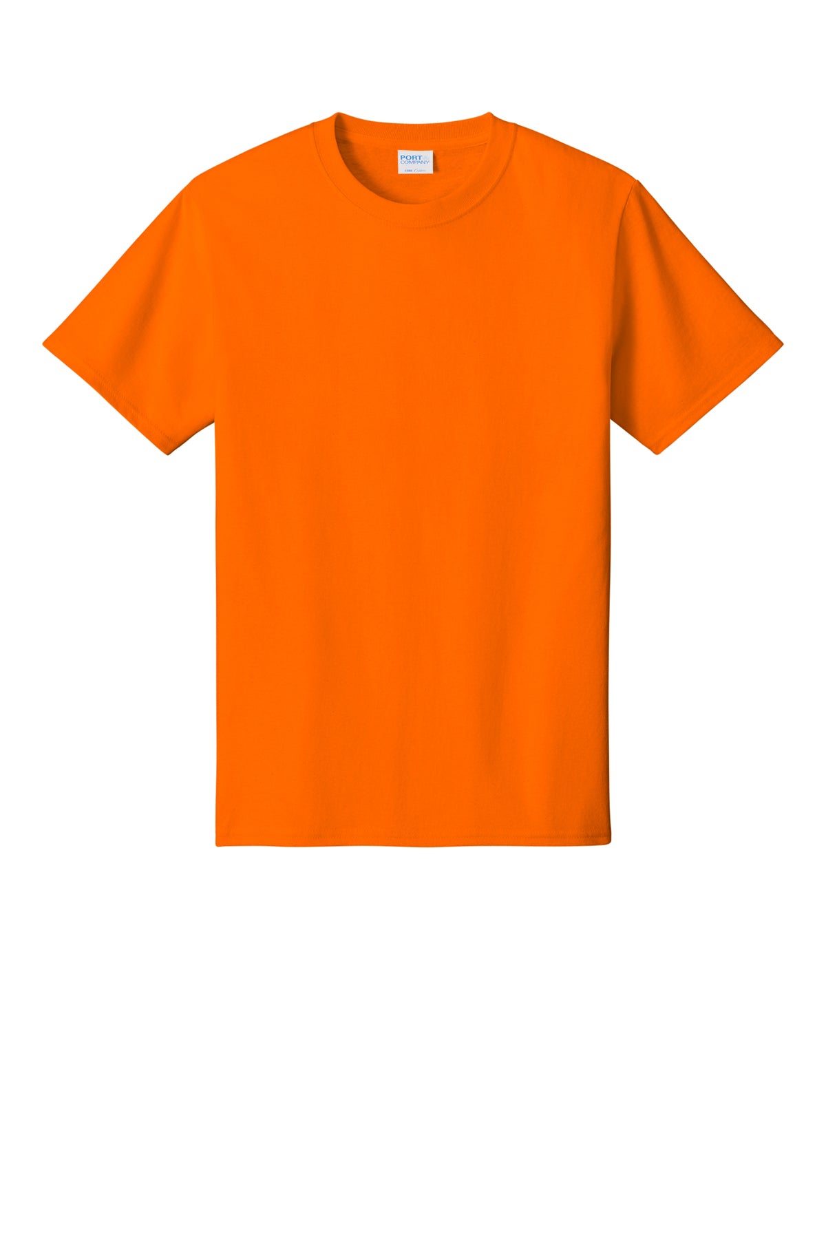 Port & Company PC54 Core Cotton Tee, S. Orange, Flat front