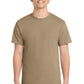Port & Company PC54 Core Cotton Tee, Sand, Model front