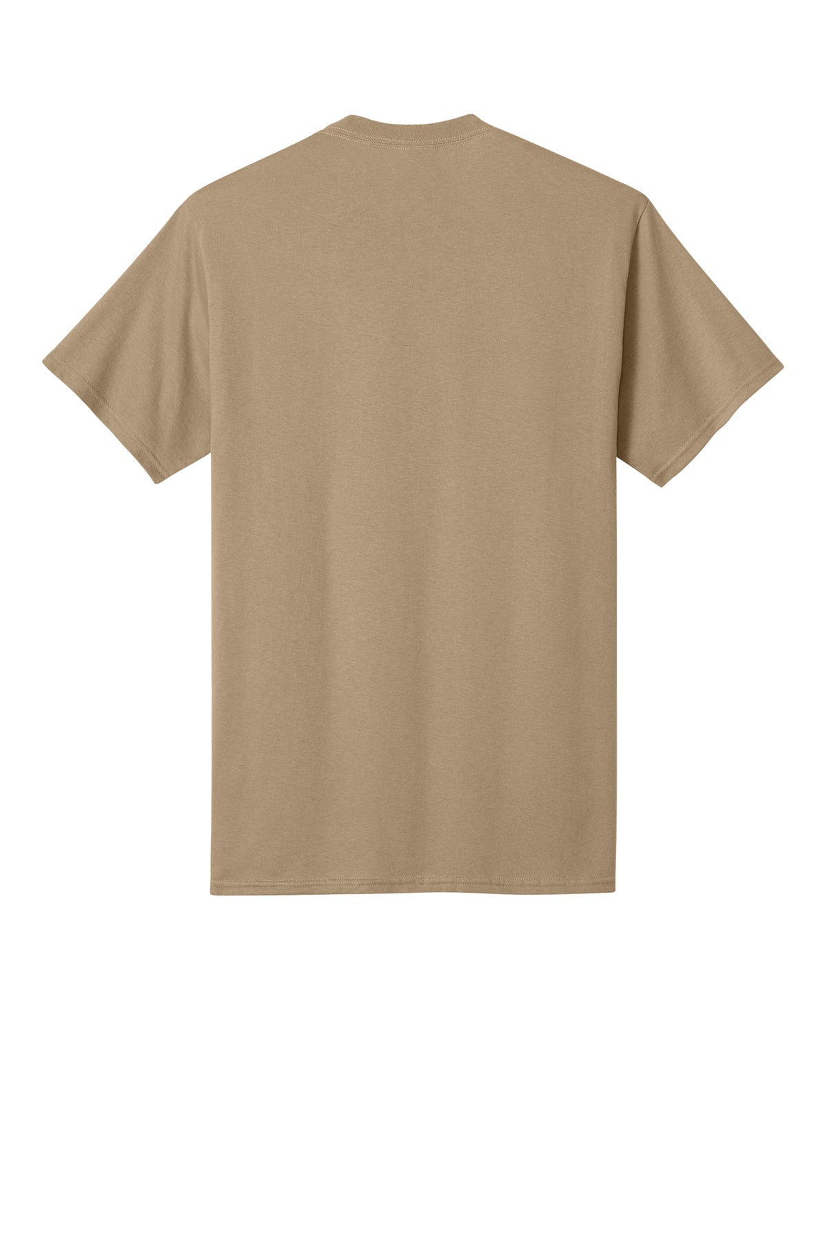 Port & Company PC54 Core Cotton Tee, Sand, Flat back